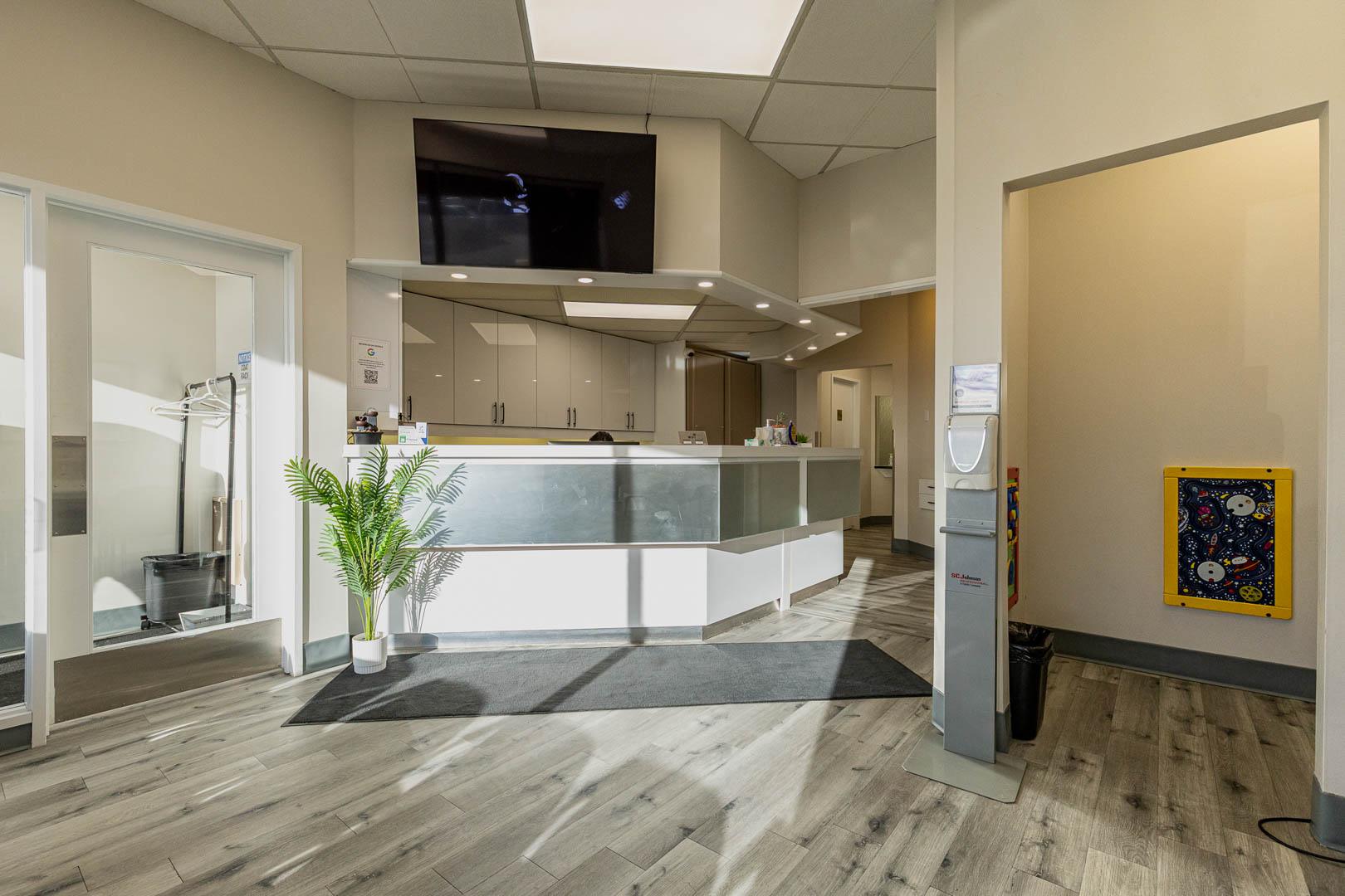 Bright and Welcoming Reception | Forest Lane Dental Clinic | Family & General Dentists | SE Calgary